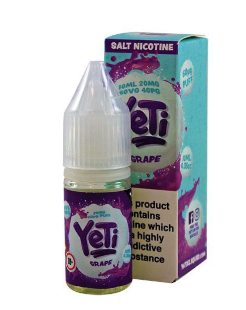 Yeti salts-Grape-10 mg/20 mg-10 ml