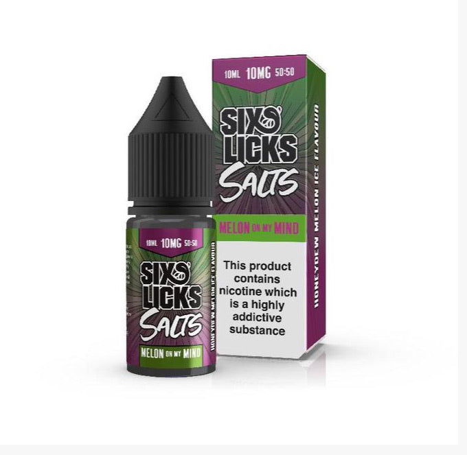 Six licks salt-Melon on my mind-10 mg/20 mg 10 ml
