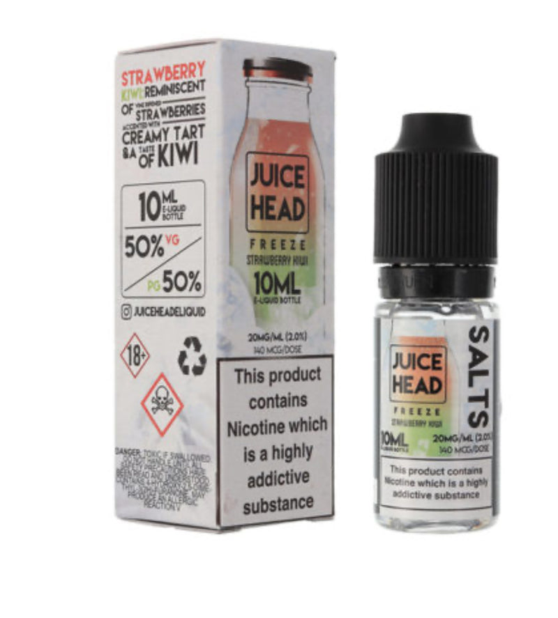 Juice head salts- Freeze strawberry kiwi-10 mg/20mg- 10 ml