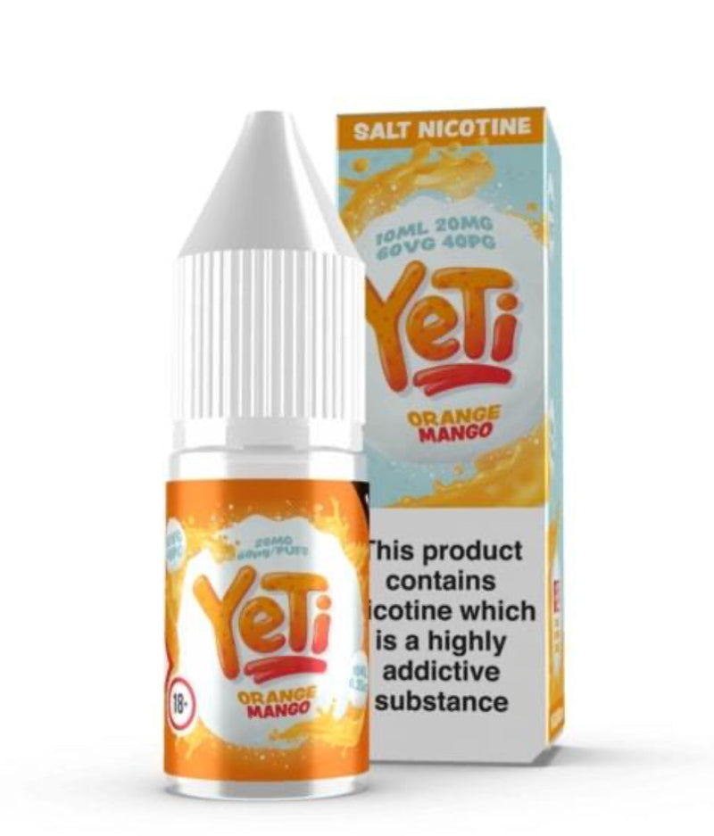 Yeti salts-Orange mango-10mg/20mg-10 ml