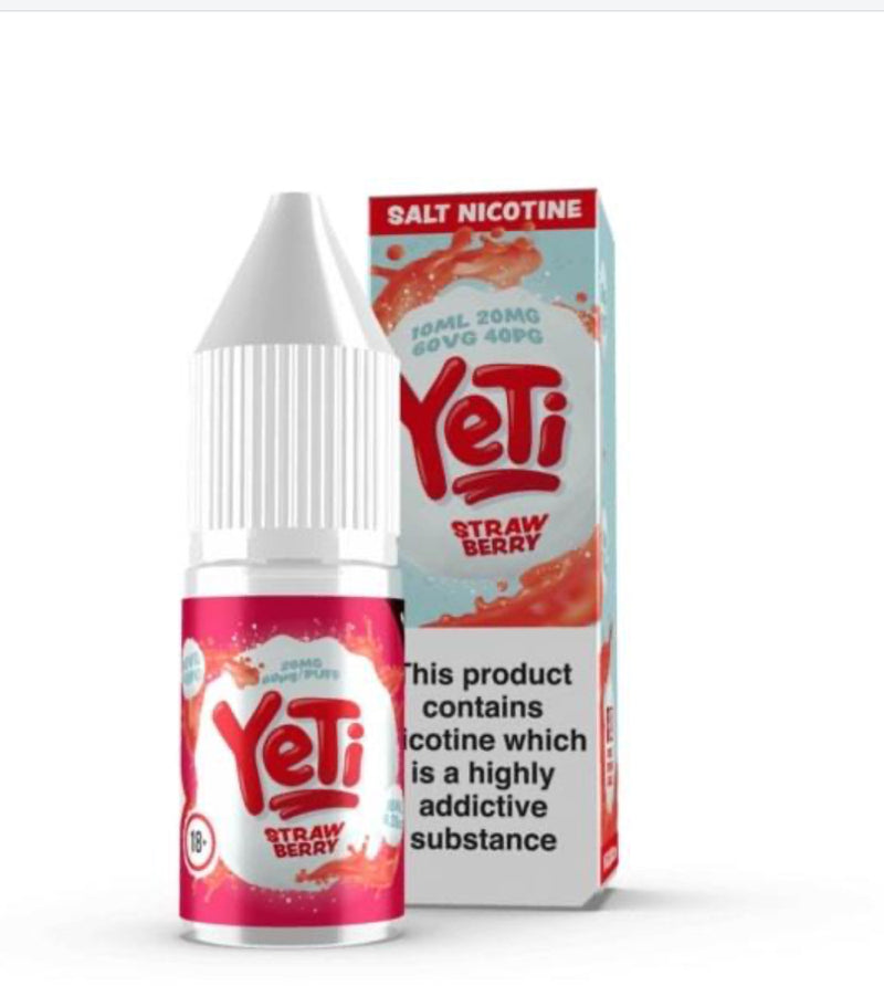 Yeti salts-Strawberry-10 mg/20 mg-10 ml