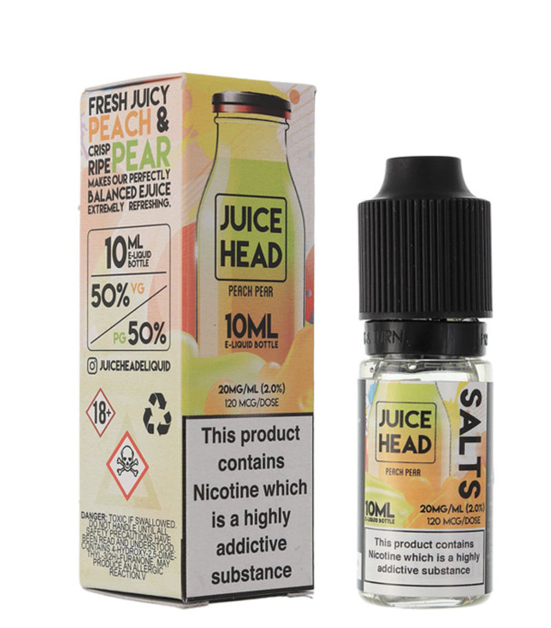 Juice head salts-Peach pear-10 mg /20 mg-10 ml